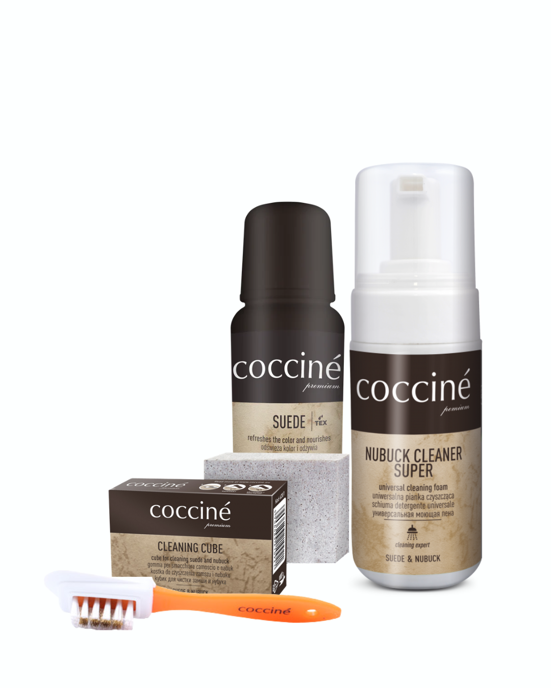 Kit básico para cuidados de calzado de gamuza